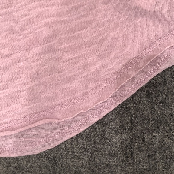 Lilac Aeropostale long sleeve Henley shirt with lace placket - Picture 6 of 7